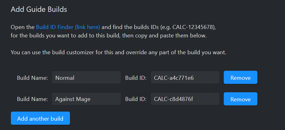 Add Builds